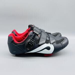 Peloton Shoes Mens 8 Black Cycling Sneaker Look Delta Cleats Ratchet Straps Road